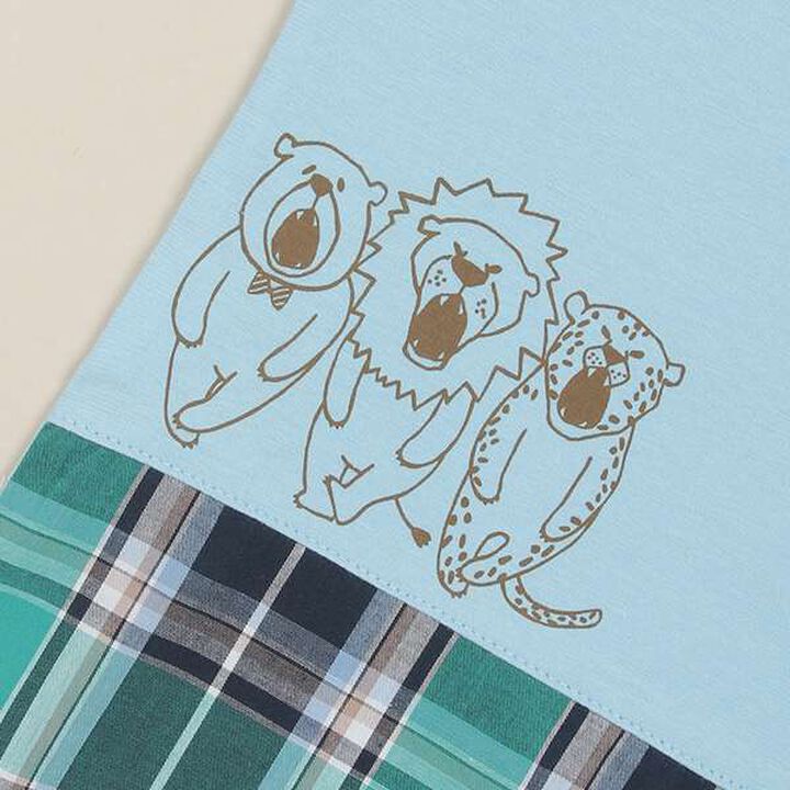 Animal Face Printed T-Shirt,Off white, medium image number 12