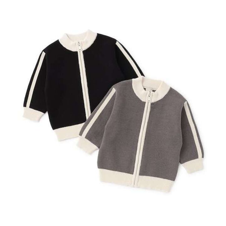 Knit Track Jacket,Beige, medium image number 7