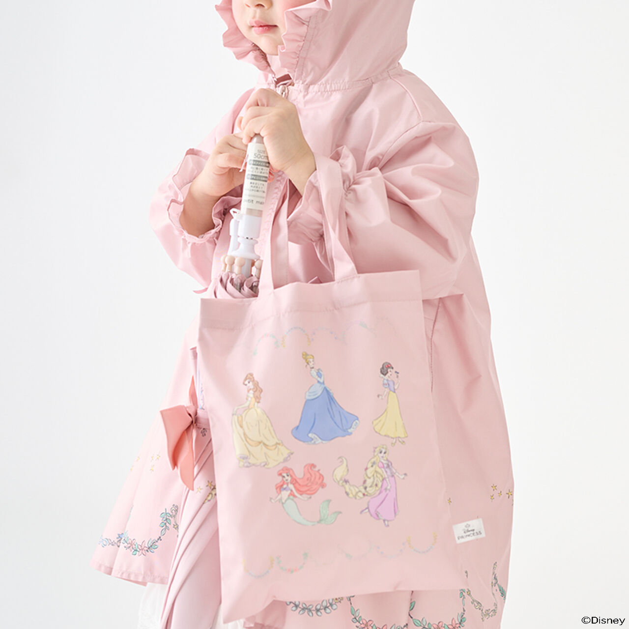 [Disney] Raincoat,Light pink, large image number 6