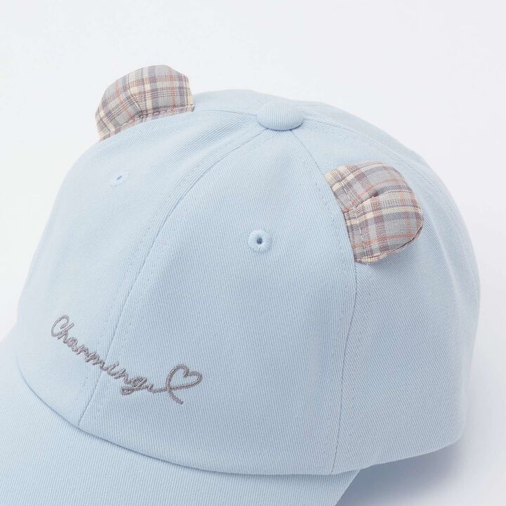 Checkered Bear Low Cap,Sax blue, medium image number 2