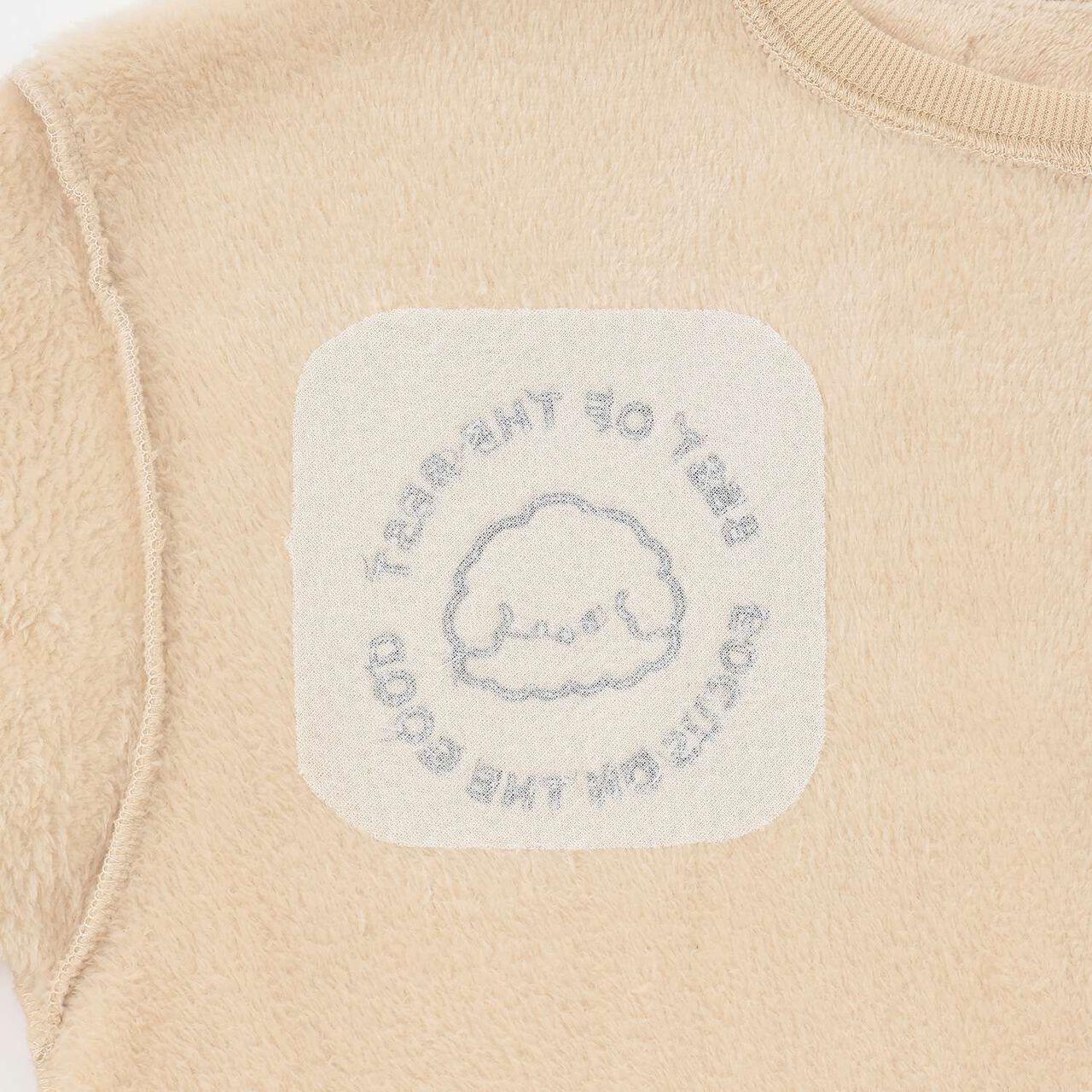 Warm Animal Circle Embroidered Loungewear & Pajama Pants Set,Beige, large image number 8