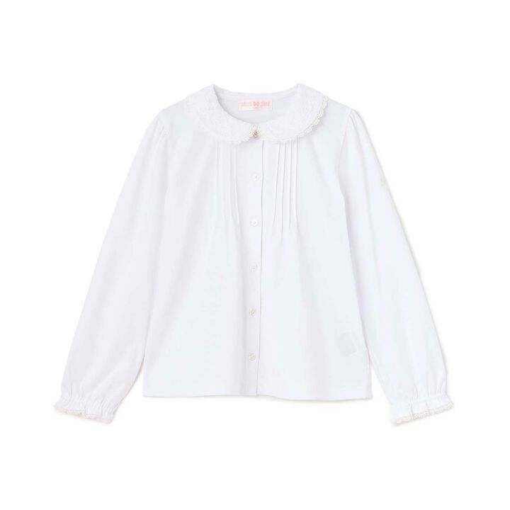 Lace Collar Cut and Sew Blouse,, medium