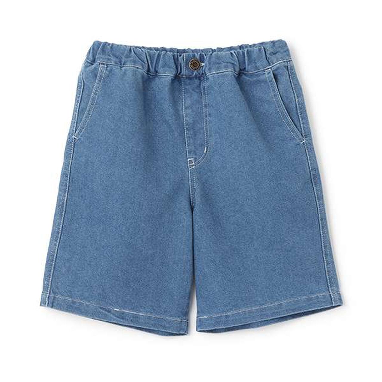 [SKIT0LY] Cool Sensation Denim Easy Half Pants,Light blue, large image number 0