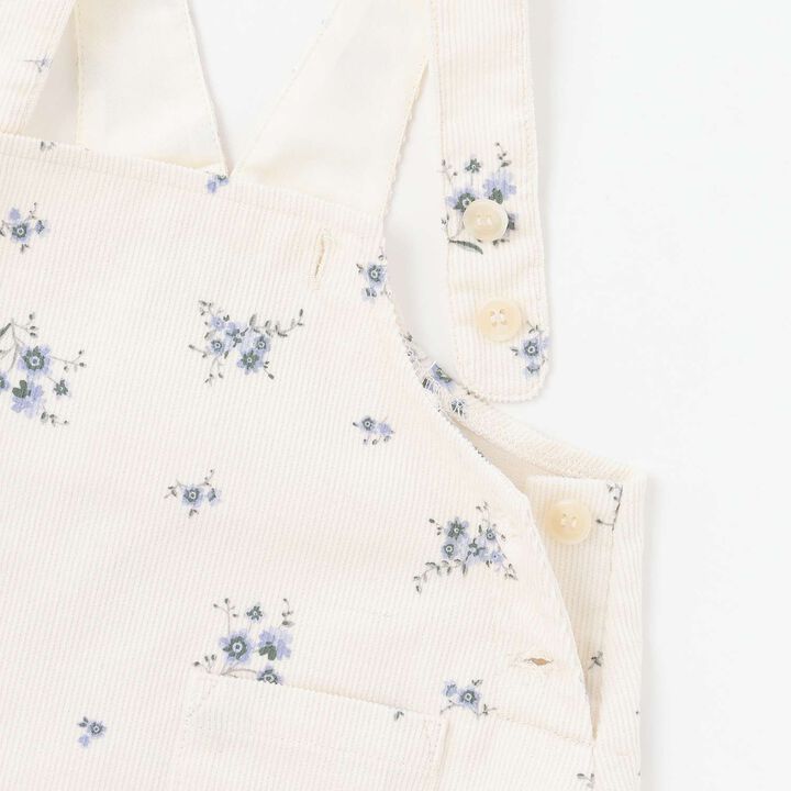 [Link] Floral Pattern Jumper Skirt Outfit Set,Ivory, medium image number 10