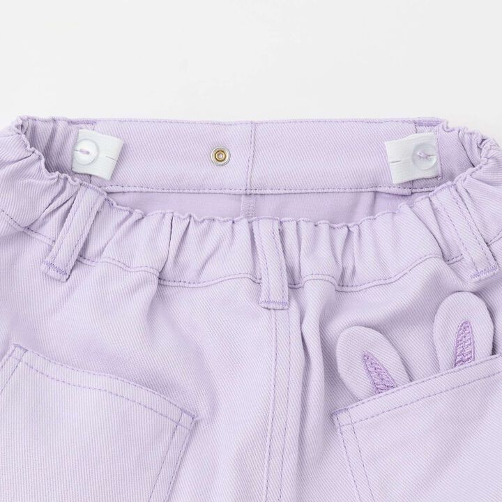 [Restock] Faux Fur Charm Pleated Skirt-Pants,Navy, medium image number 4