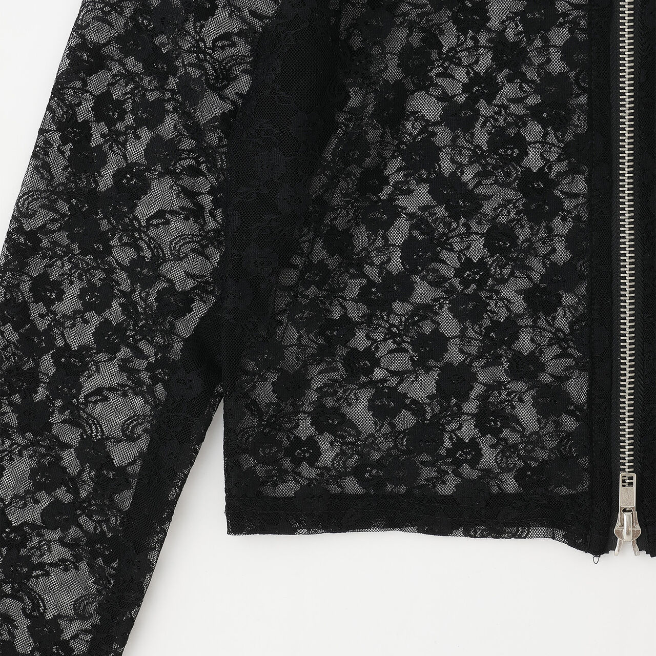 Lace Hoodie + Tank Top Set,Black, large image number 5