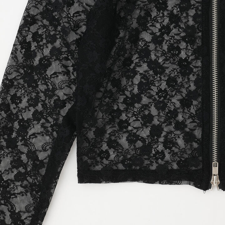 Lace Hoodie + Tank Top Set,Black, medium image number 5