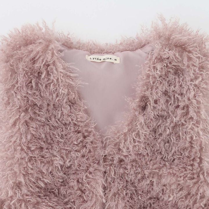 [Halloween] Fluffy and Soft Fur Vest,Greige, medium image number 20