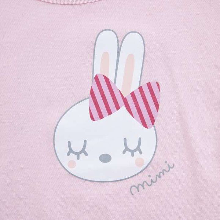 KP Rabbit Back Logo Short Sleeve T-Shirt [100-130],Pink, medium image number 8