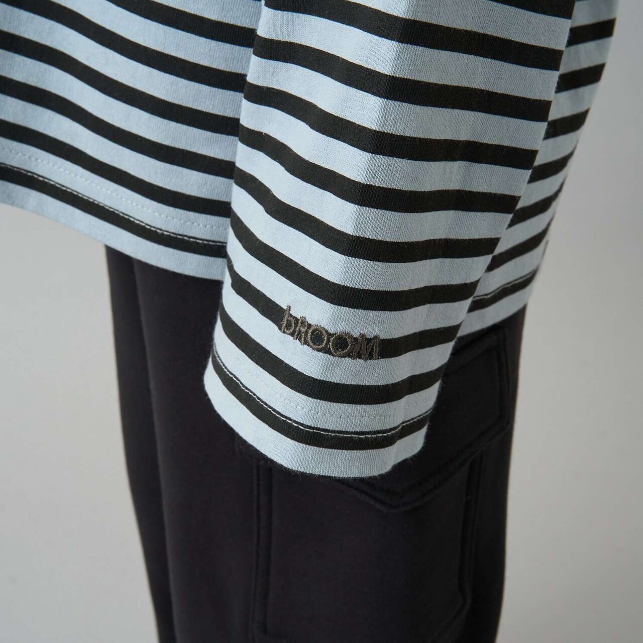 [Daily Standard Wear] Relaxed Oversized Stripe Long-Sleeve T-Shirt,Lilac, large image number 31