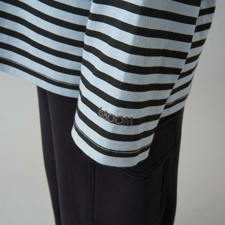 [Daily Standard Wear] Relaxed Oversized Stripe Long-Sleeve T-Shirt,Lilac, medium image number 31