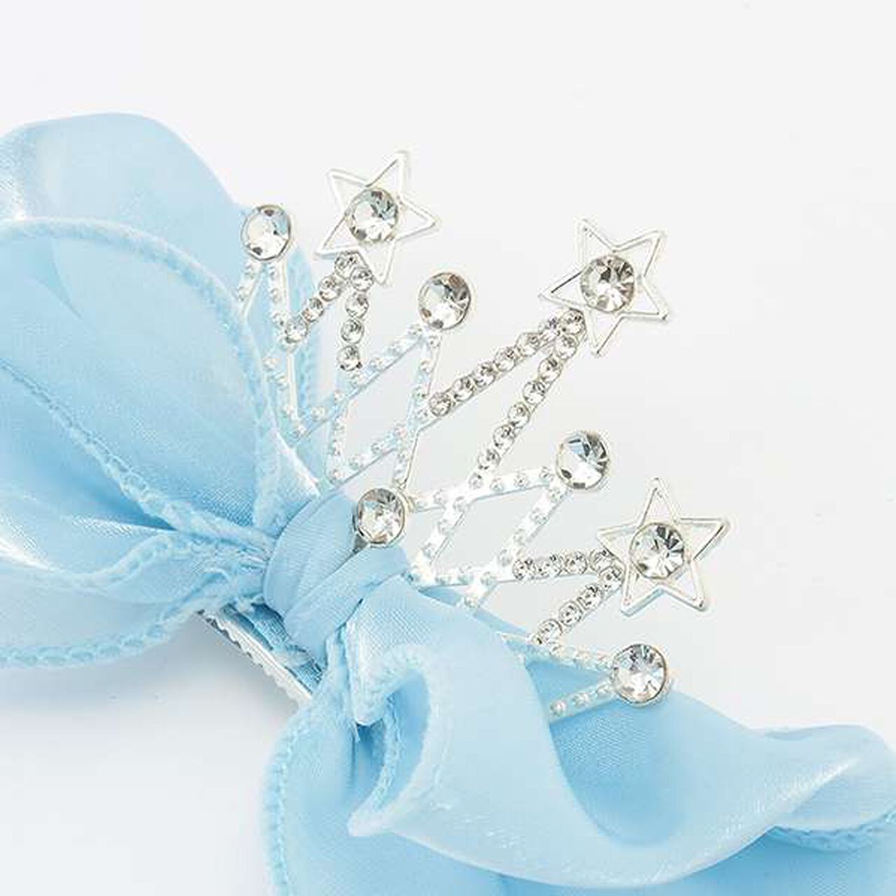 Halloween Big Ribbon Tiara Hair Clip,Sax blue, large image number 5