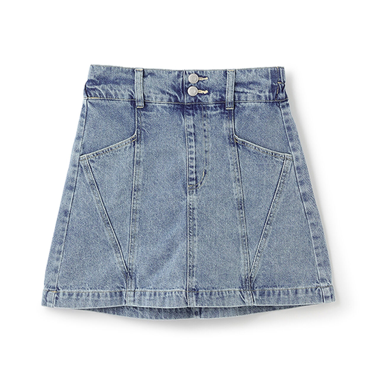 [GOOD PRICE] Stylish Color-Block Skirt,Navy, large image number 5