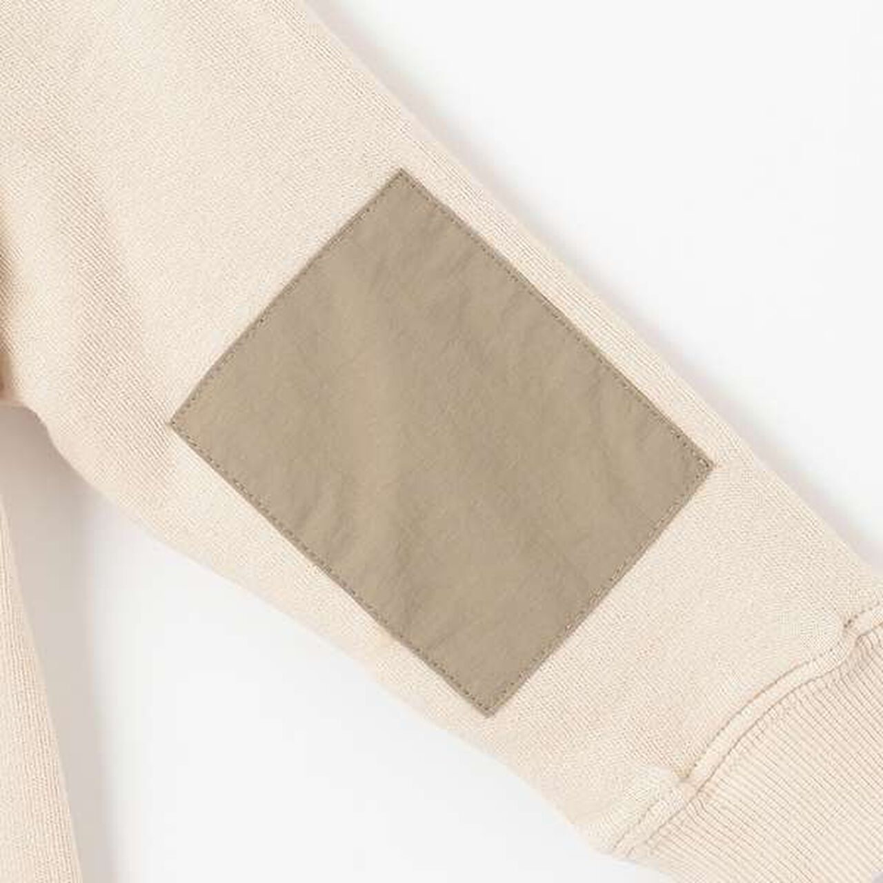 Dinosaur Embroidery Pocket Sweatshirt,Light beige, large image number 7