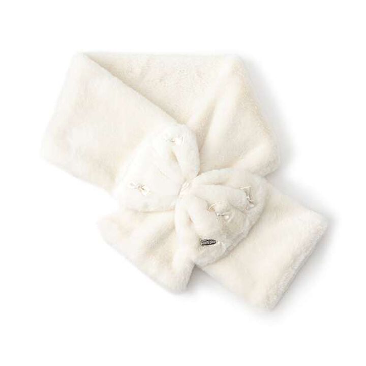 Ribbon Faux Fur Scarf,Pink, medium image number 6