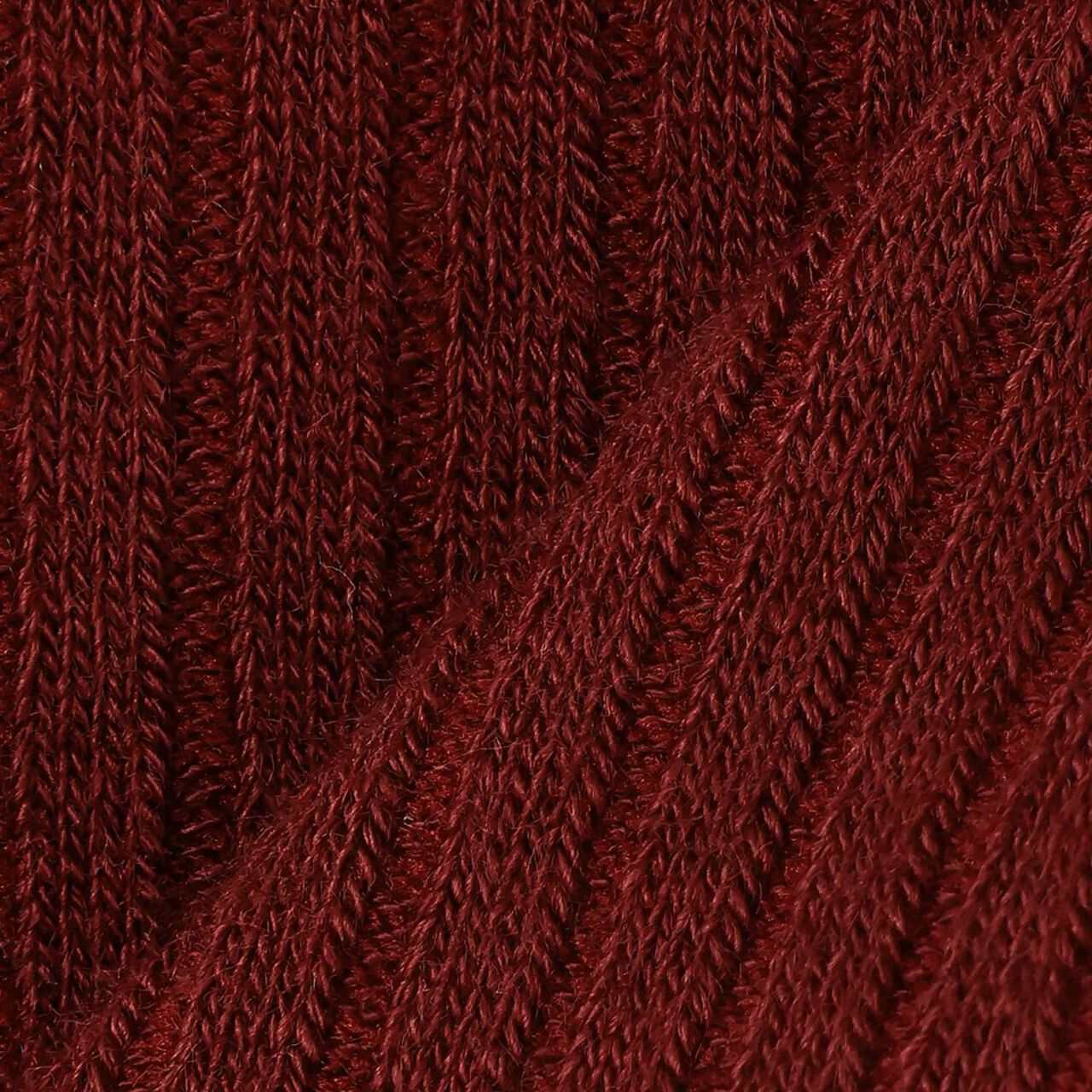 Wool Blend Ribbed Tights,Wine, large image number 3
