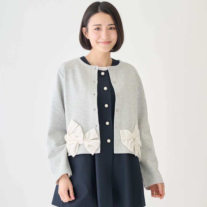 [Parent-Child Matching] Ribbon Cardigan,, medium