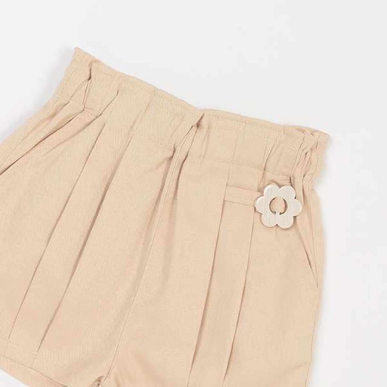 [Link] Tuck Balloon Shorts,Beige, large image number 4