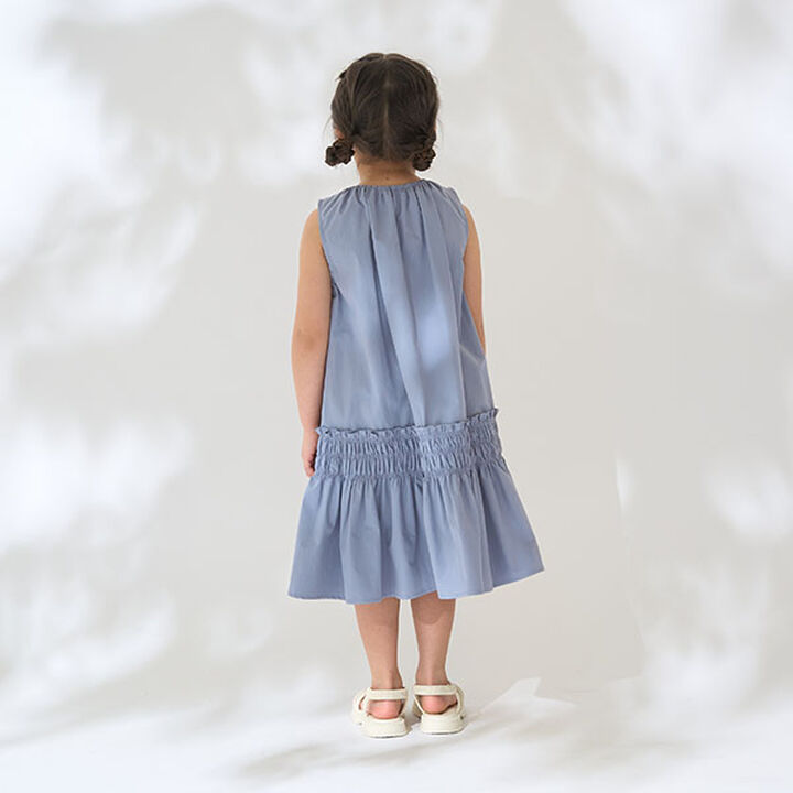 Shirred Tiered One-Piece Dress,Off white, medium image number 10