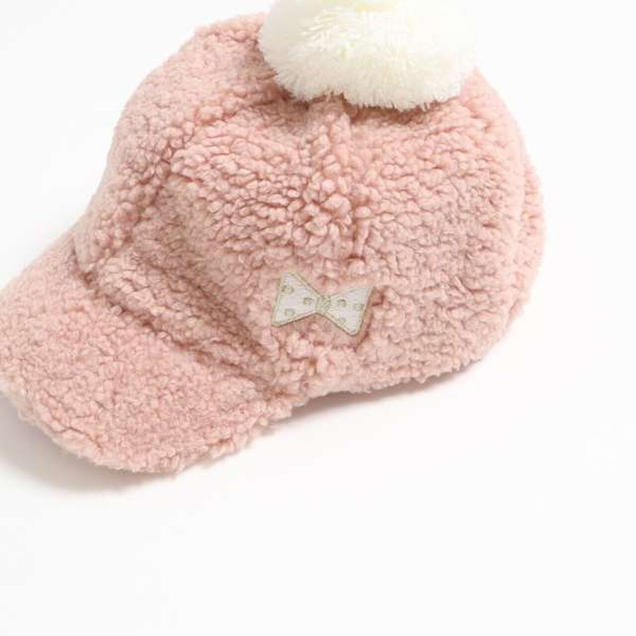 KP Deco Boa Fabric Cap with Pom-Pom (M-L),Black, large image number 3