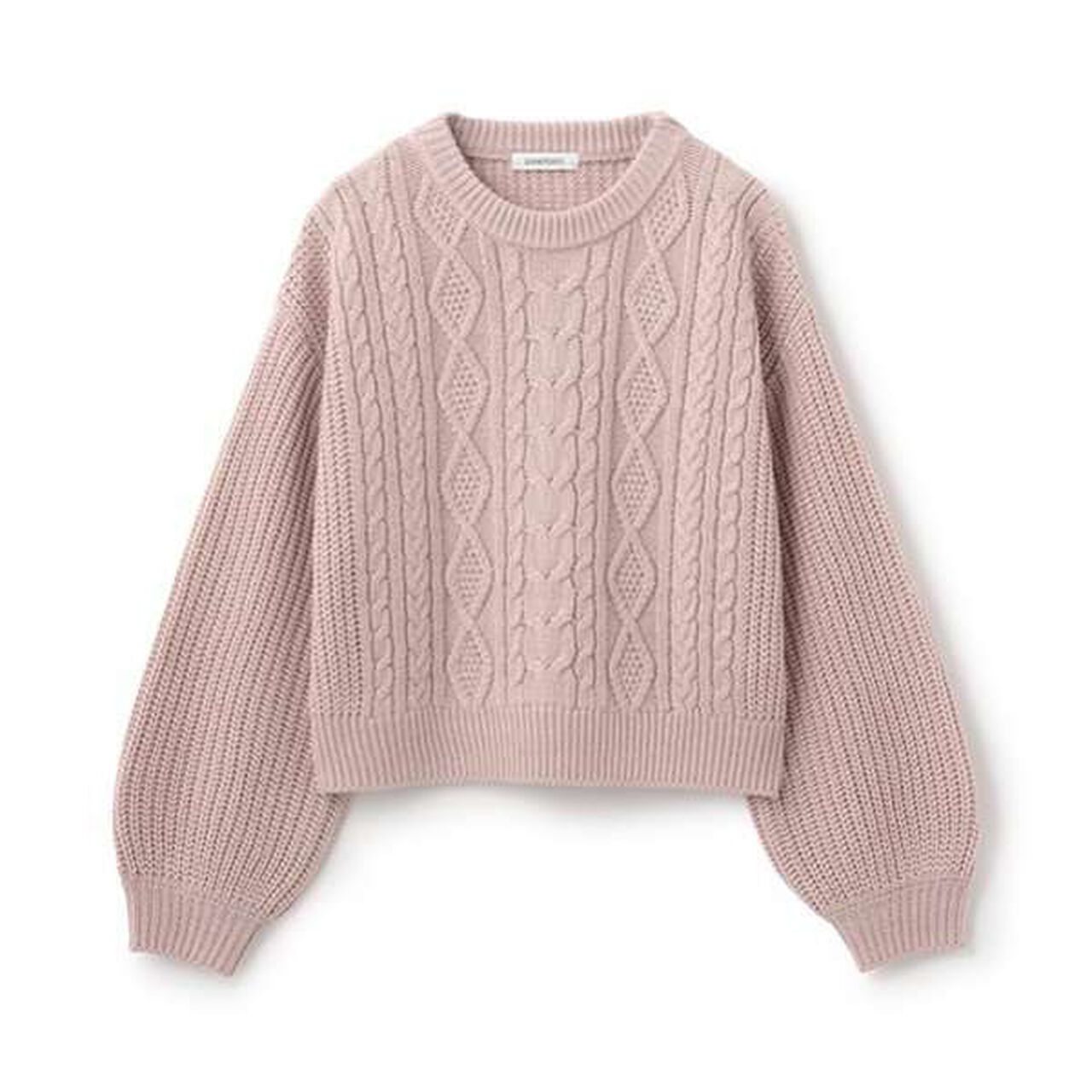 Cable Knit Pullover,Light green, large image number 14