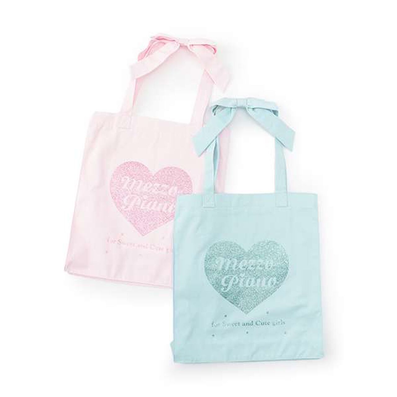 25th Anniversary Sparkling Heart Logo Tote,Light blue, large image number 8