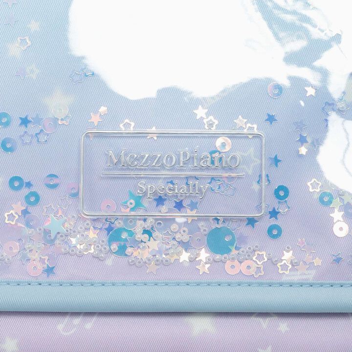 Zodiac & Musical Note Pattern Sacoche Bag ♪ (School Compatible),Light blue, medium image number 2