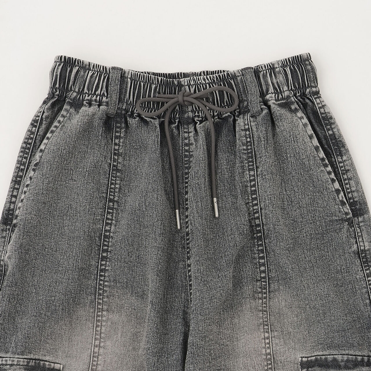 [LTXC/ME DENIM] Stretch Quick-Dry Denim Cargo Pants with Belt Loops,Blue, large image number 15