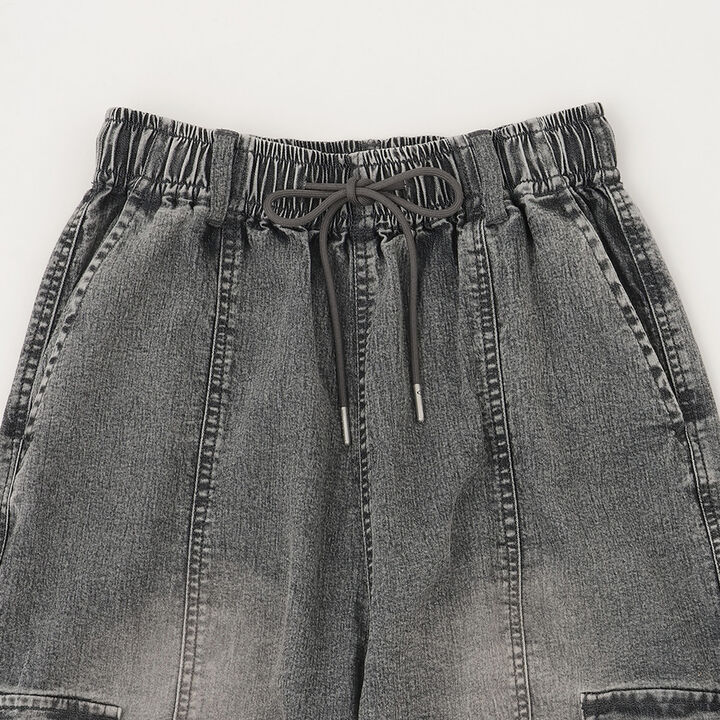 [LTXC/ME DENIM] Stretch Quick-Dry Denim Cargo Pants with Belt Loops,Blue, medium image number 15