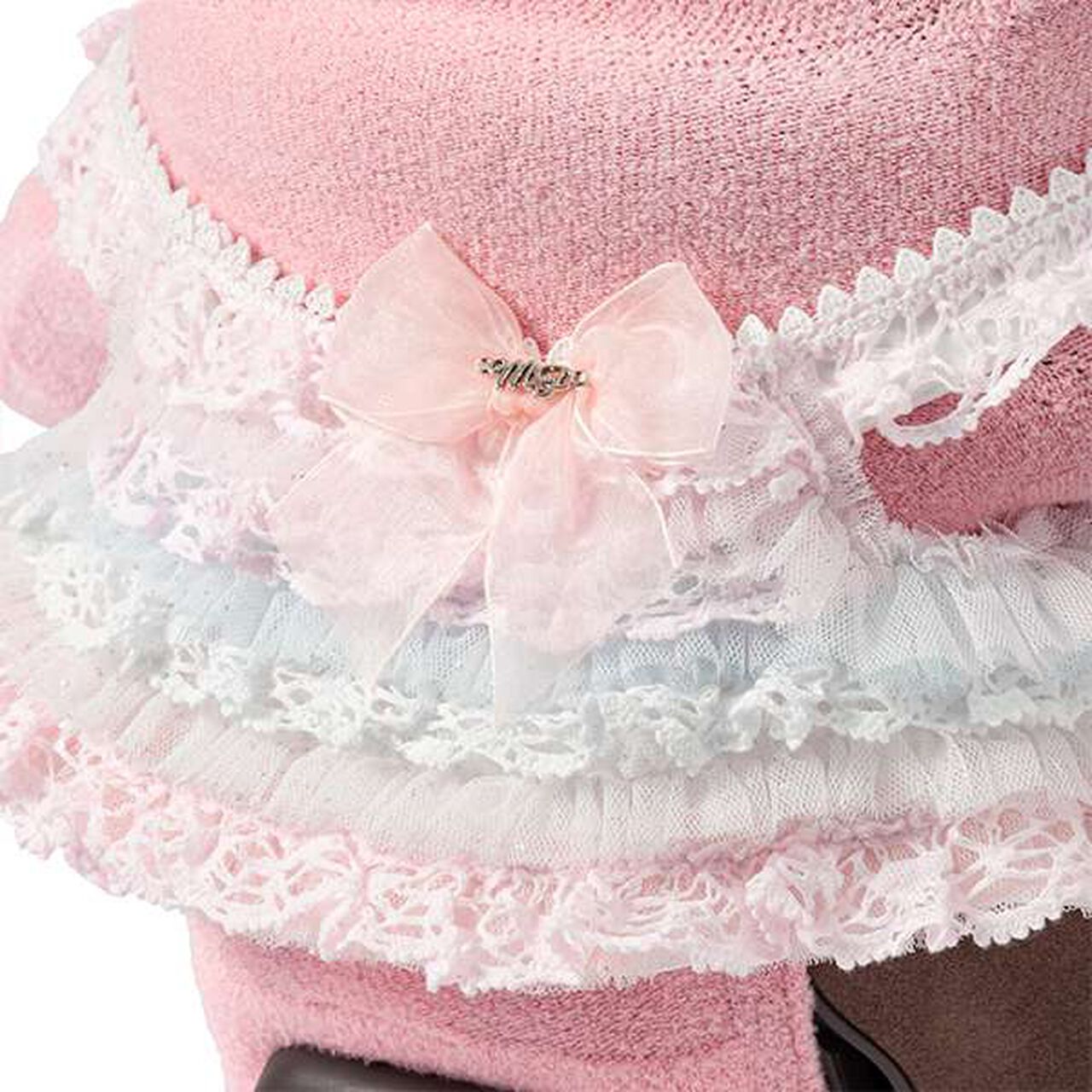 mezzo piano × LOVOT Tulle Lace Dress (with Headband),Multi color, large image number 12