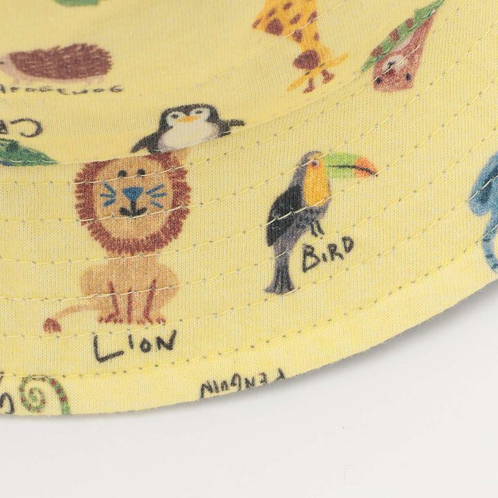 Reversible Animal Pattern Bucket Hat,Off white, medium image number 8