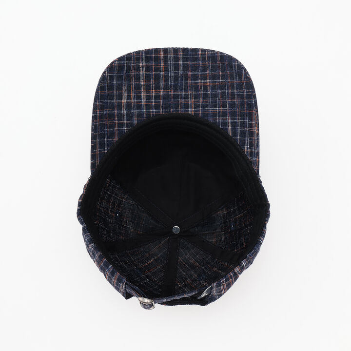 [D Select] Checkered Logo Embroidery Cap,Navy, medium image number 13