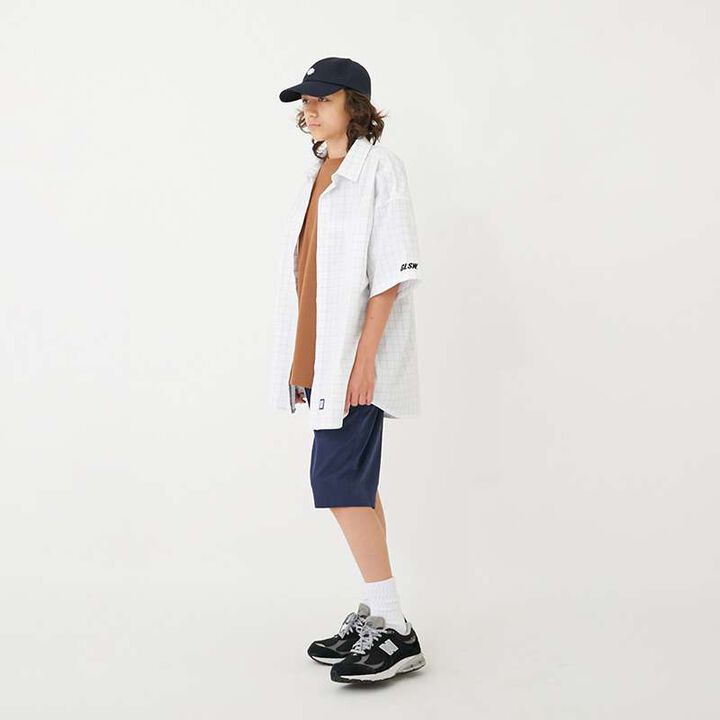 [FORGETNEVER] Check Short-Sleeve Shirt_GLSW,Black, medium image number 20