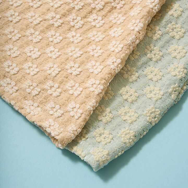 [SWIM] [UV Processing] Flower Jacquard One-Piece Dress Style Separates,Beige, medium image number 3