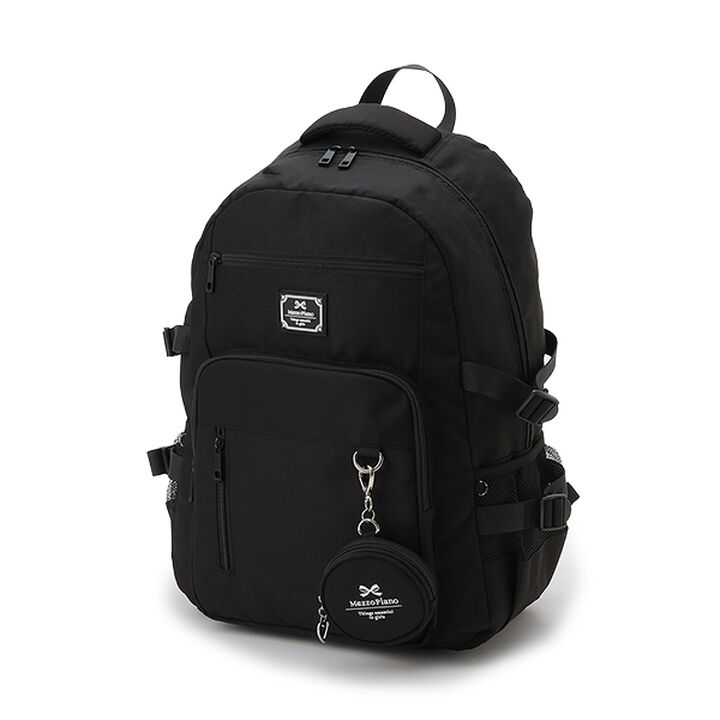 Round Pouch Backpack,Black, medium image number 17