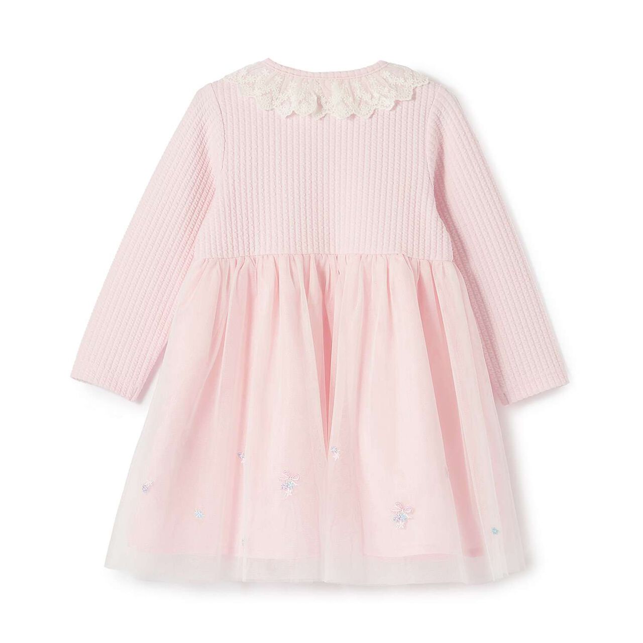 Dress Embroidery Docking Dress with Bloomers Set,Off white, large image number 1