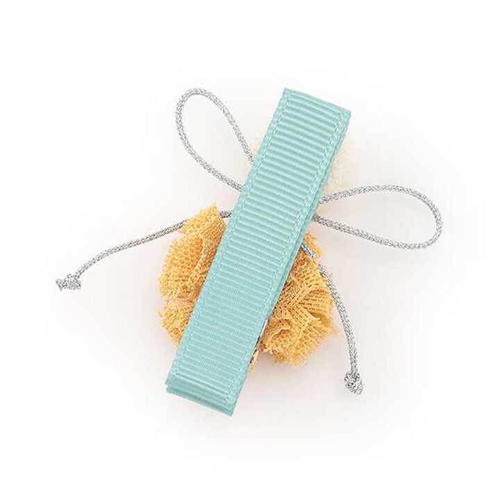 Pom-Pom Hair Clip,Orange, medium image number 1