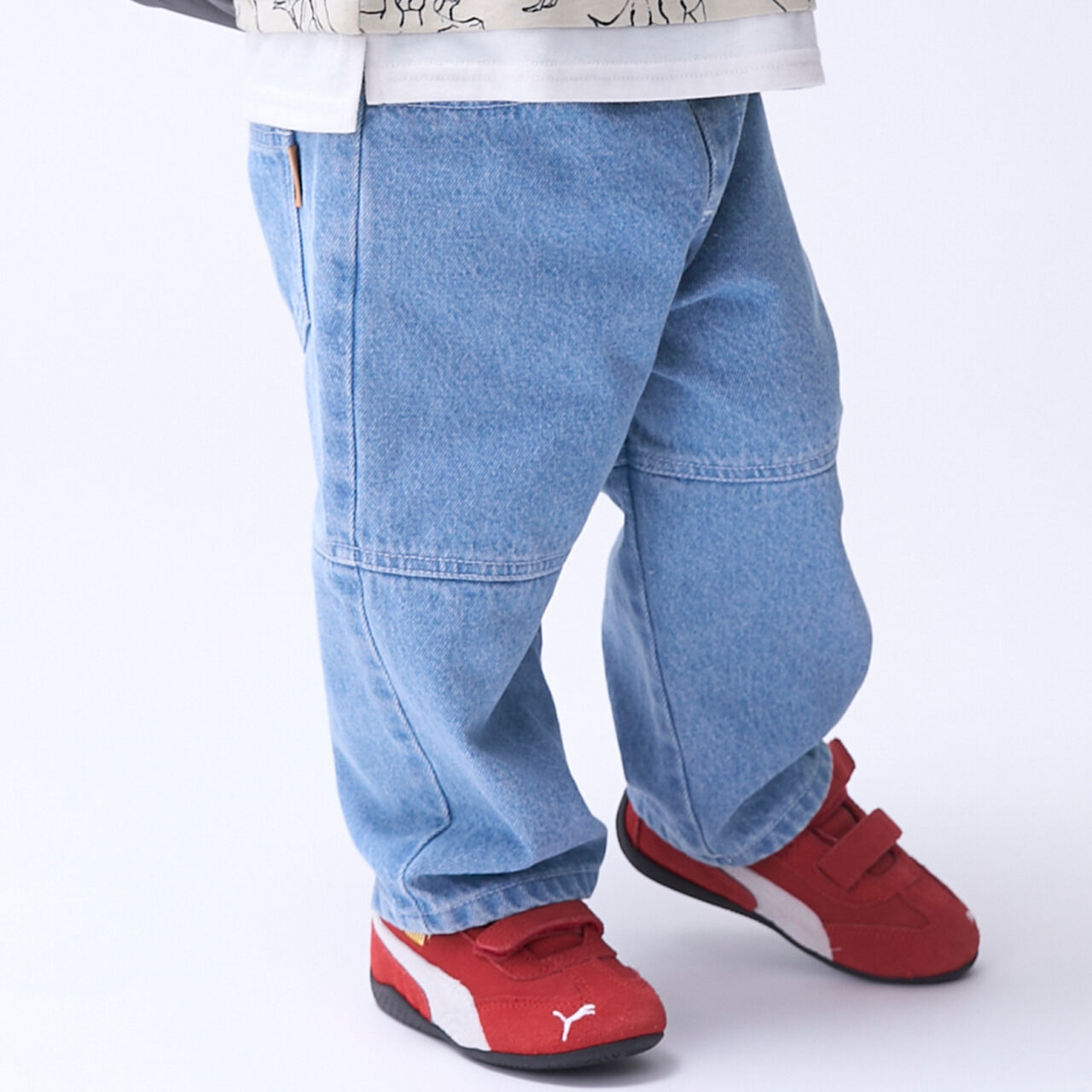Balloon Loose Silhouette Pants,Sax blue, large image number 4