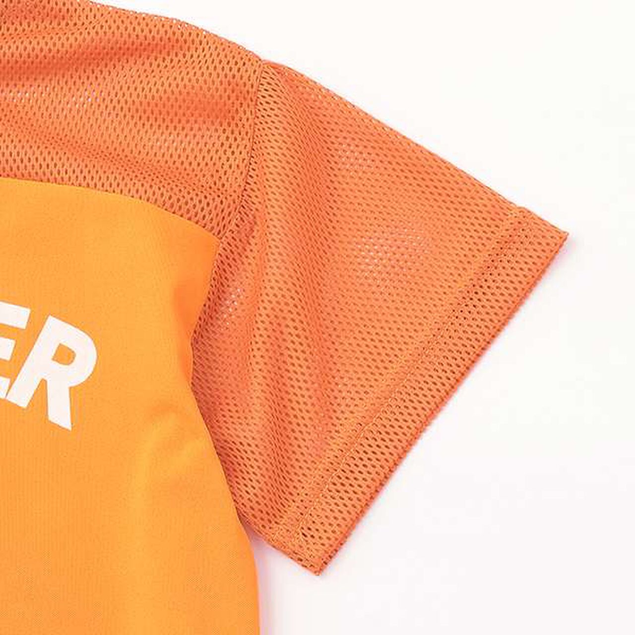 Mesh Panel T-Shirt,Orange, large image number 14