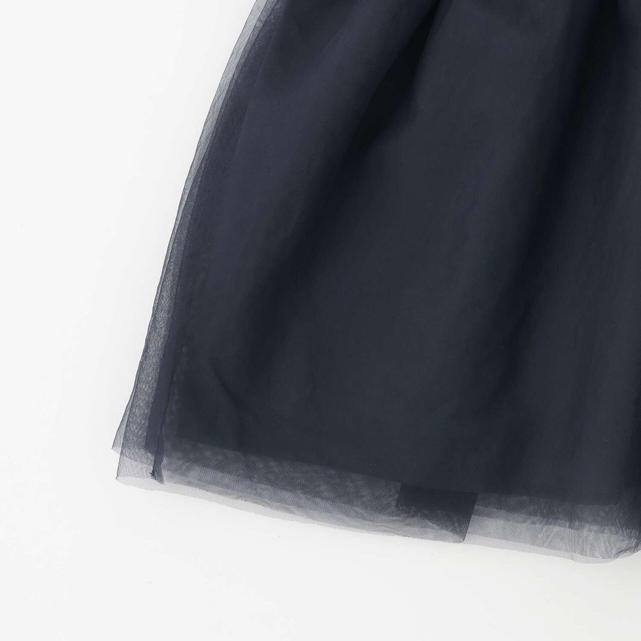 Parent-Child Matching Tulle Frill Tunic,Navy, large image number 4