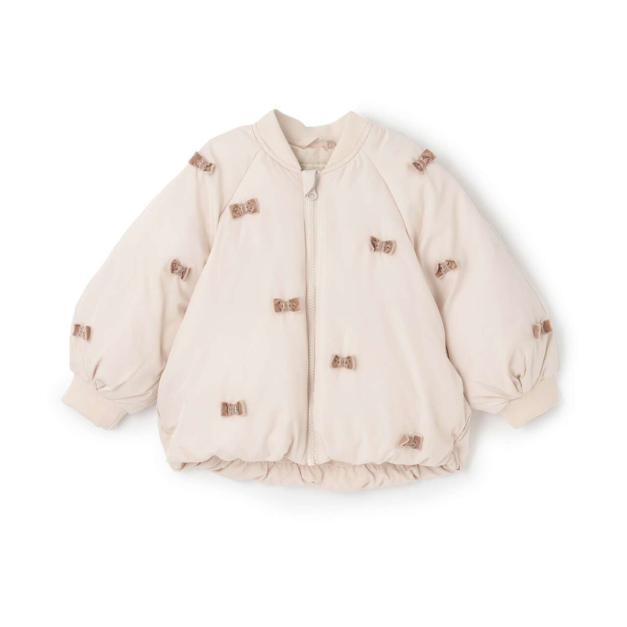 [Link] Little Ribbon Padded Jacket,Mocha tea, large image number 5