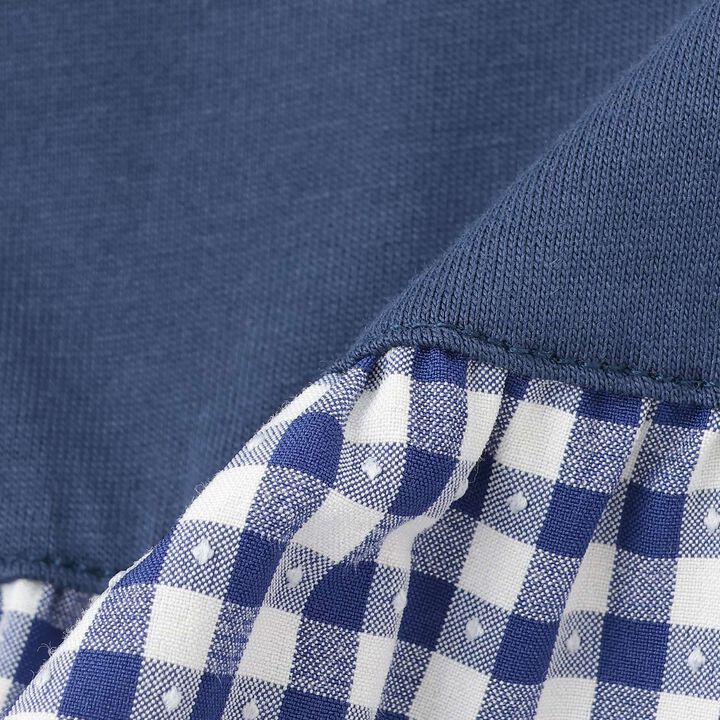 Cherry Checkered One-Piece Dress,Red, medium image number 6