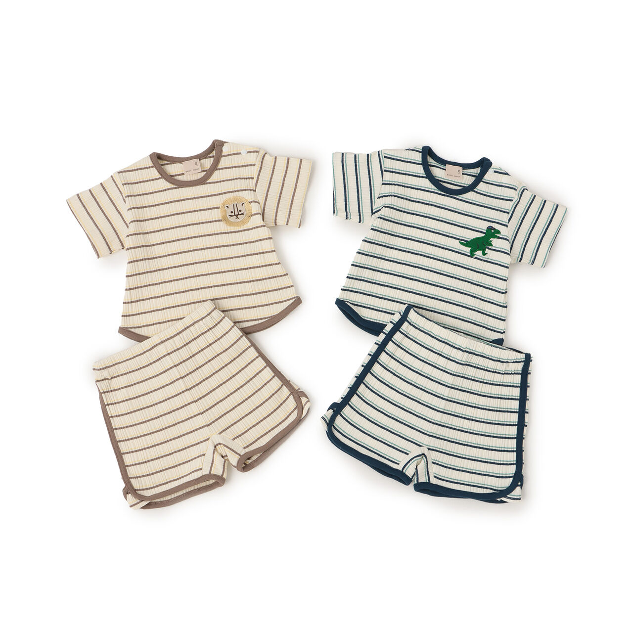 Multi Stripe Outfit Set,Brown, large image number 19