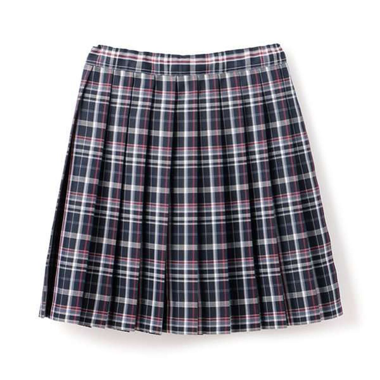 [Graduation Attire] with Ribbon Tie and Checkered Pleated Skirt-Pants,Black, large image number 12