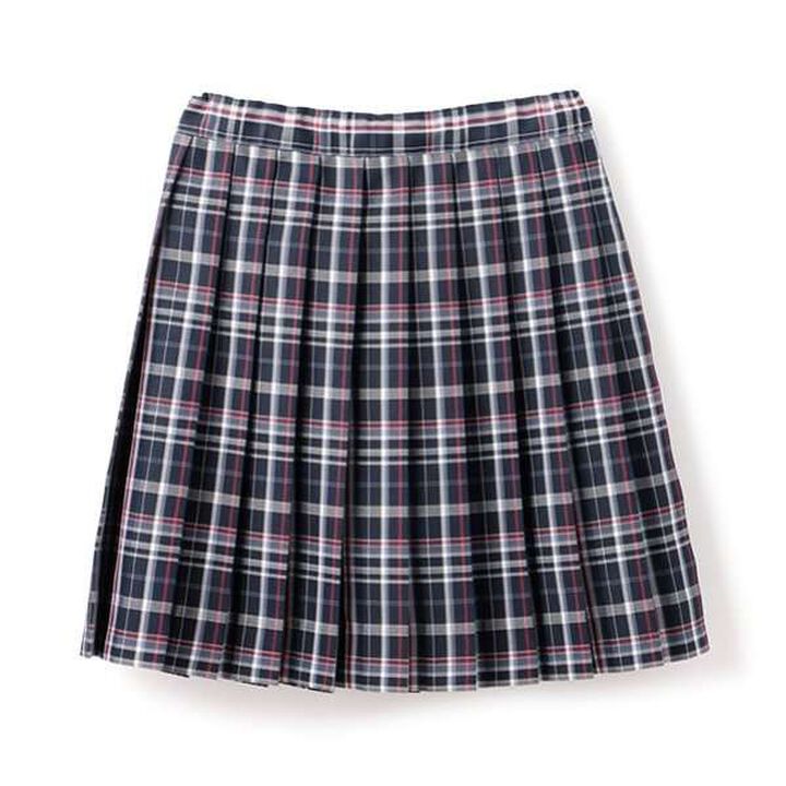 [Graduation Attire] with Ribbon Tie and Checkered Pleated Skirt-Pants,Black, medium image number 12