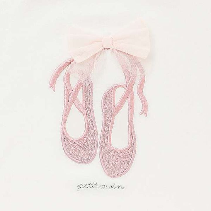 [Anti-stain/Link] Sparkling Motif T-Shirt,Off white, medium image number 3