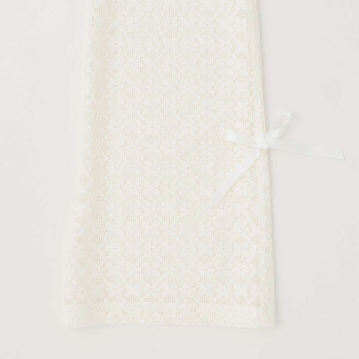 Frilly Tiered Skirt & Lace Pants Set,Ivory, medium image number 9
