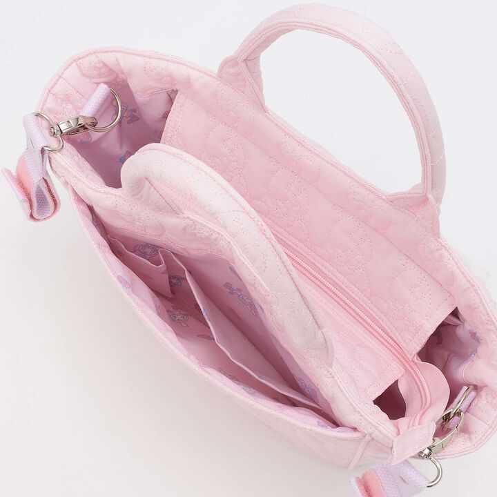 [Baby Berie-chan] Strawberry Quilted 2WAY Tote Bag,Light pink, medium image number 9
