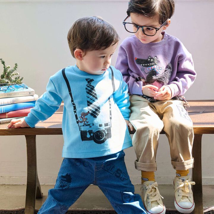 Camera Trompe-l'&oelig;il Sweatshirt,Light gray, medium image number 17