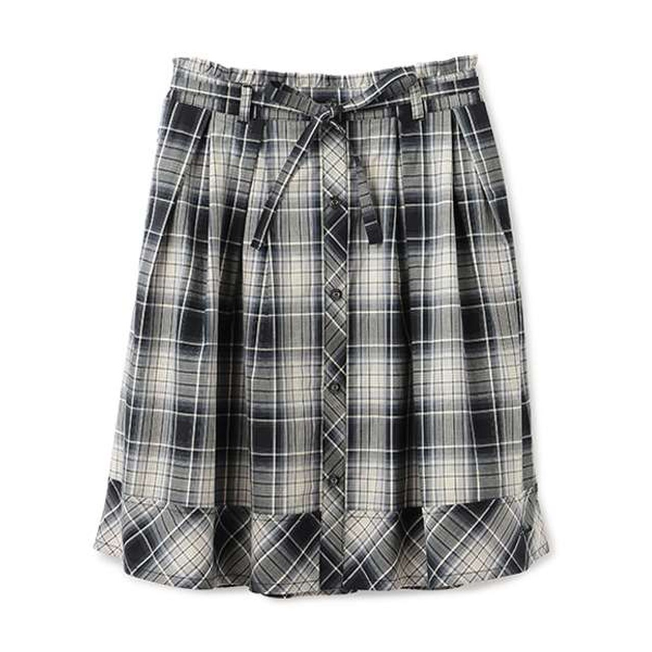 Ribbon Tulle Skirt,Black, large image number 3